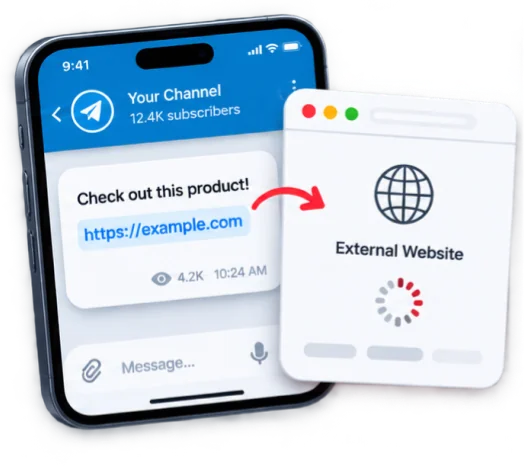 Telegram channel post linking out to an external website