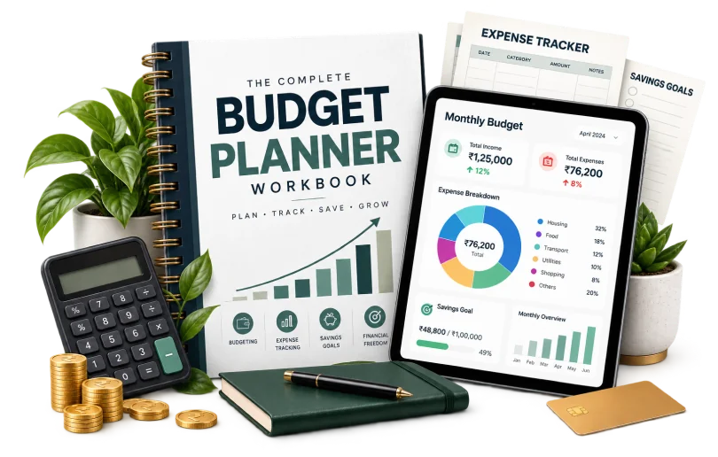 Budget planner checklist mockup